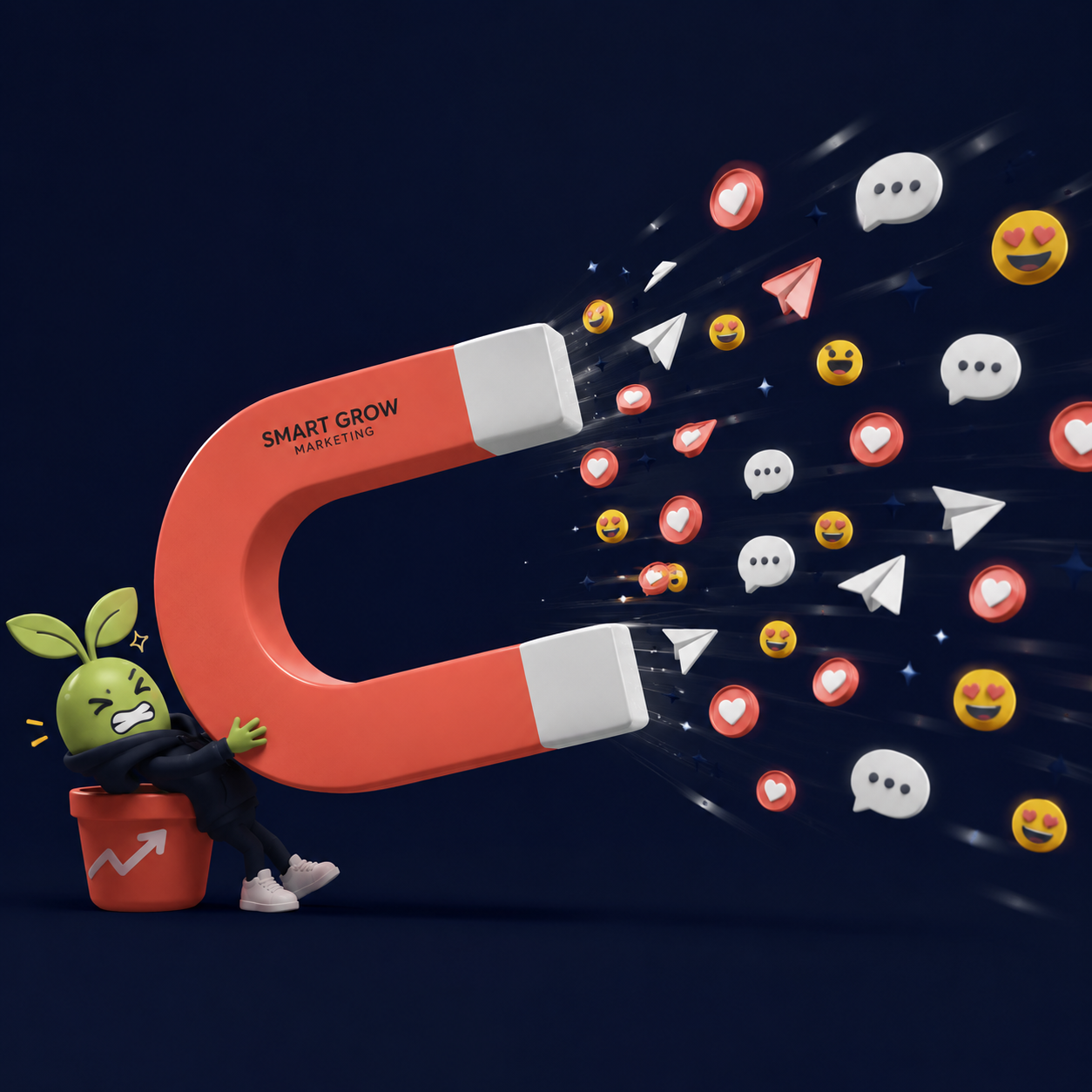Smart Grow attention magnet campaign concept