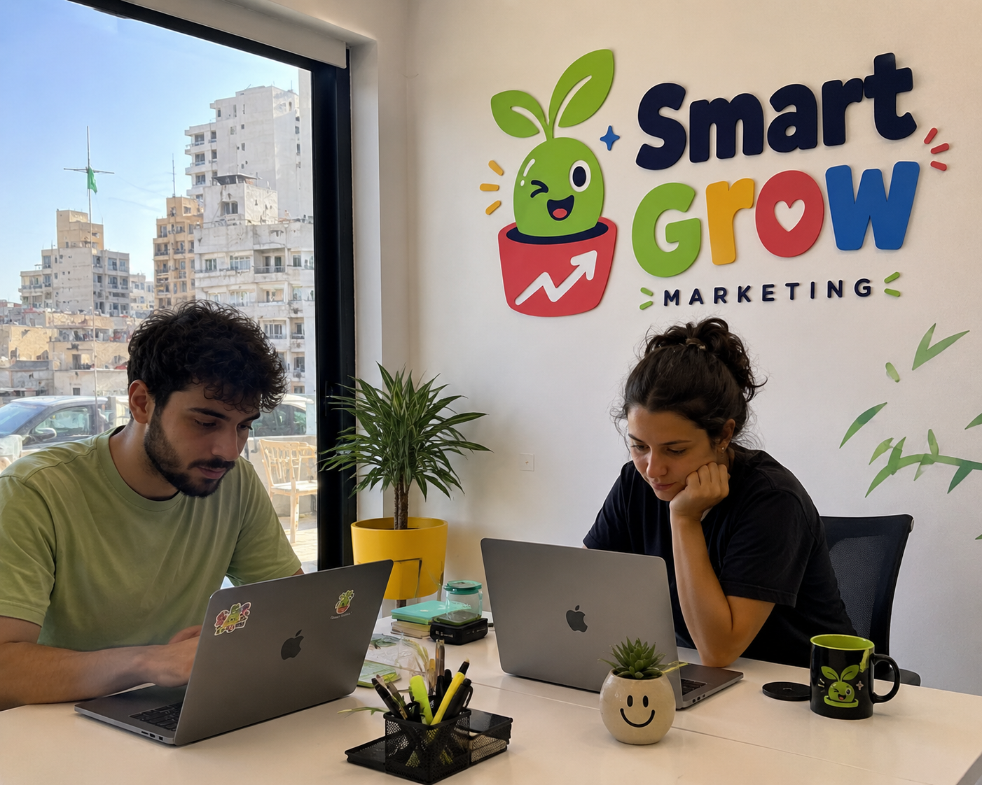Smart Grow office signage concept