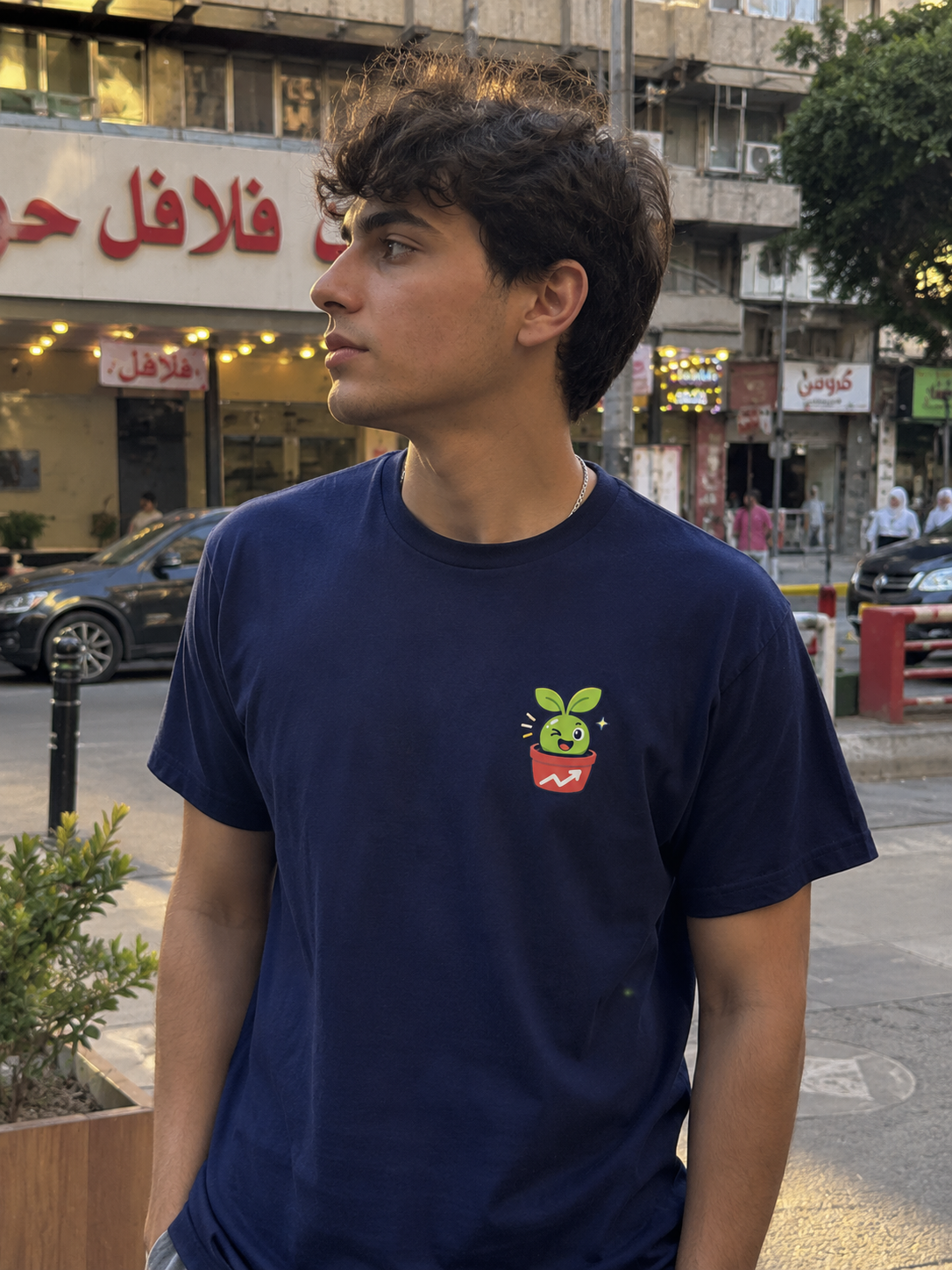 Smart Grow branded apparel street photography